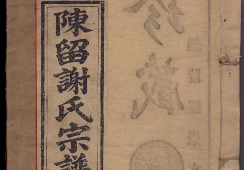 浙江衢州常山县陈留谢氏宗谱（宝树堂）-噜噜咕
