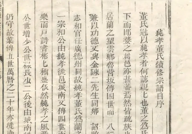 浙江金华纯孝董氏宗谱（霞蔚堂）-噜噜咕