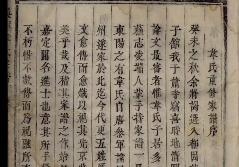浙江东阳吴宁韦氏东眷宗谱-噜噜咕